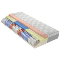 GEL-TASCHENFEDERKERNMATRATZE 90/200 cm H4 = sehr fest  - Weiss, Basics, Textil (90/200cm) - Dieter Knoll