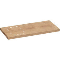 WASCHTISCH-ABDECKPLATTE 50,5/3,8/110 cm  - Eichefarben, Trend, Holzwerkstoff (50,5/3,8/110cm) - Voleo