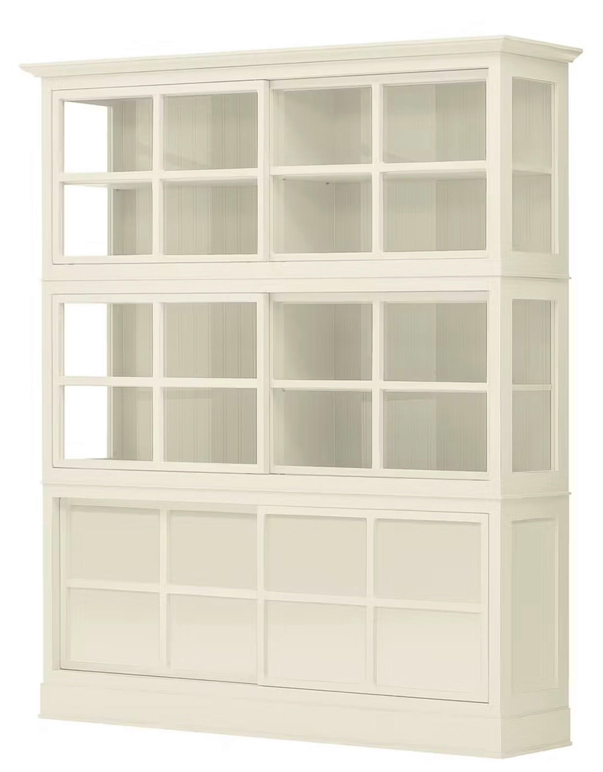 HIGHBOARD UrbanClass  in 190,5/219,5/49 cm  - Weiß, LIFESTYLE, Glas/Holz (190,5/219,5/49cm) - Livetastic