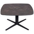 COUCHTISCH ESG 80/80/47-67 cm quadratisch Anthrazit, Dunkelbraun  - Anthrazit/Dunkelbraun, Design, Glas/Keramik (80/80/47-67cm) - Novel