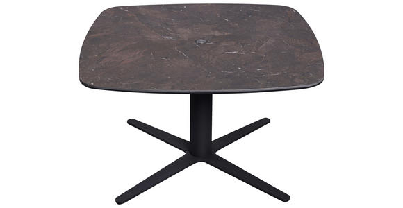 COUCHTISCH ESG 80/80/47-67 cm quadratisch Anthrazit, Dunkelbraun  - Anthrazit/Dunkelbraun, Design, Glas/Keramik (80/80/47-67cm) - Novel