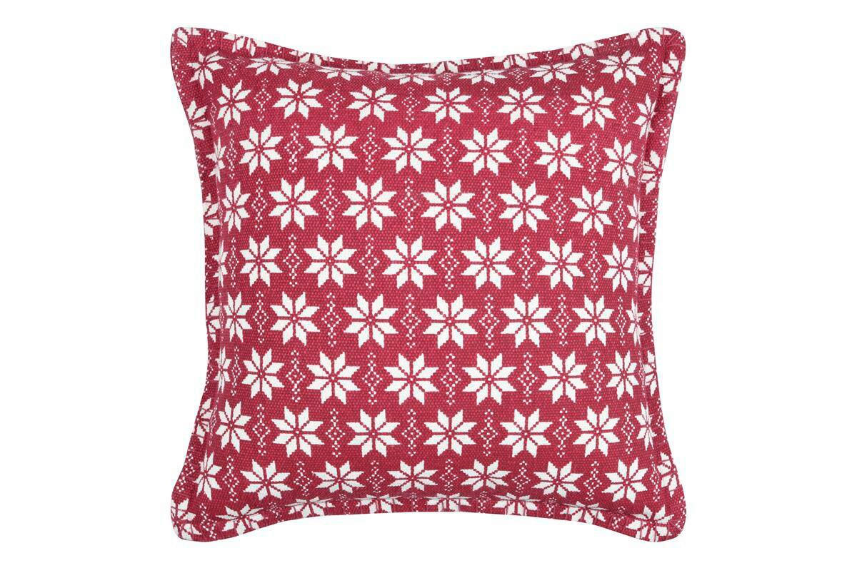 OKRASNA BLAZINA  VALGENIS   40/40 cm          - rdeča/bela, Design, tekstil (40/40cm) - X-Mas
