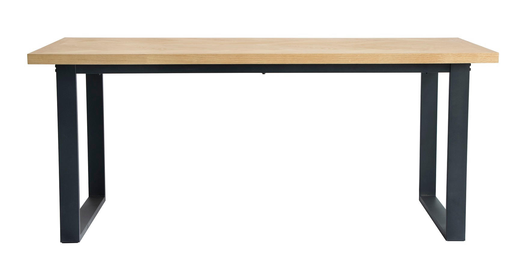 ESSTISCH in Holz, Metall, Holzwerkstoff 180/90/76 cm  - Eichefarben/Schwarz, MODERN, Holz/Holzwerkstoff (180/90/76cm) - MID.YOU