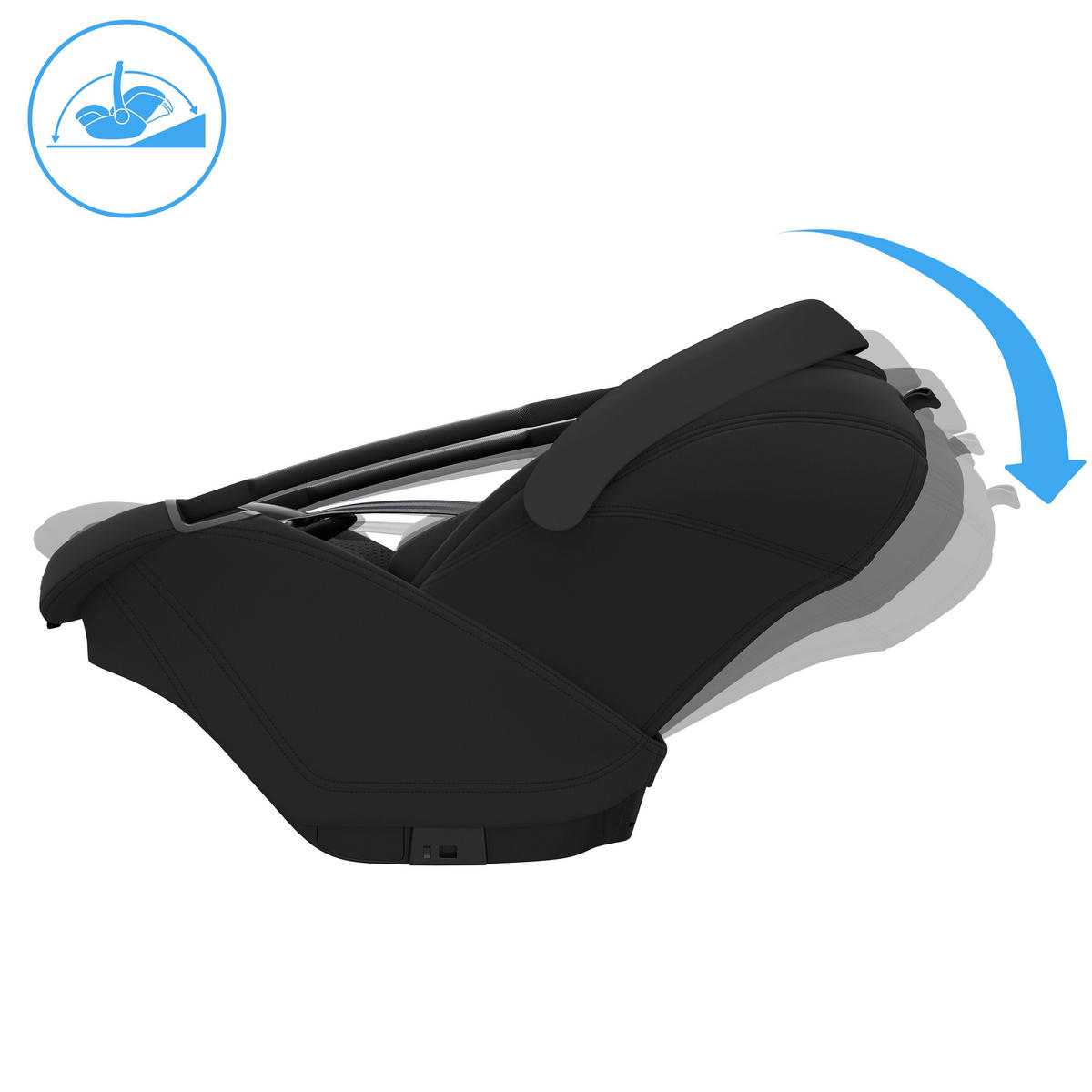 BABYSCHALE Coral Slide Pro  - Schwarz, Basics, Kunststoff/Textil (44/44,6/76cm) - Maxi-Cosi