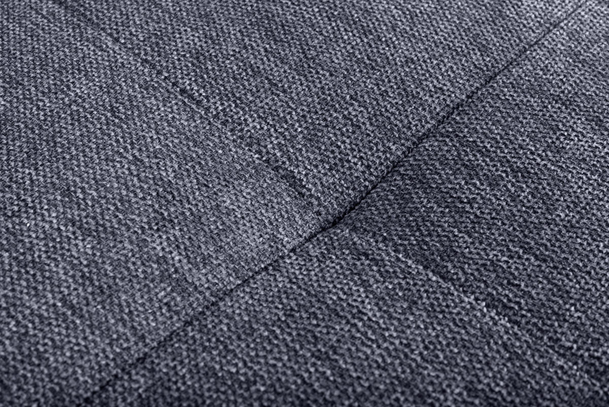 ECKSOFA in Mikrofaser Blau  - Chromfarben/Blau, Modern, Kunststoff/Textil (276/193cm) - Hom`in