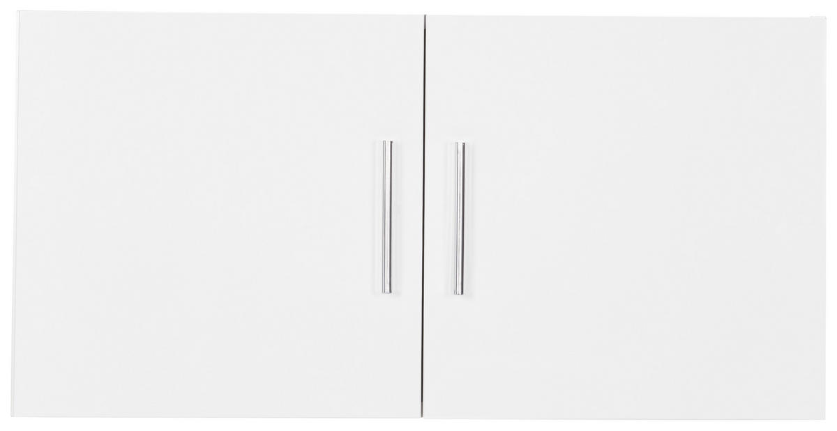 NADSTAVEC NA SKRIŇU, 80/40/54 cm - biela/chrómová, Design, kompozitné drevo/plast (80/40/54cm) - Xora