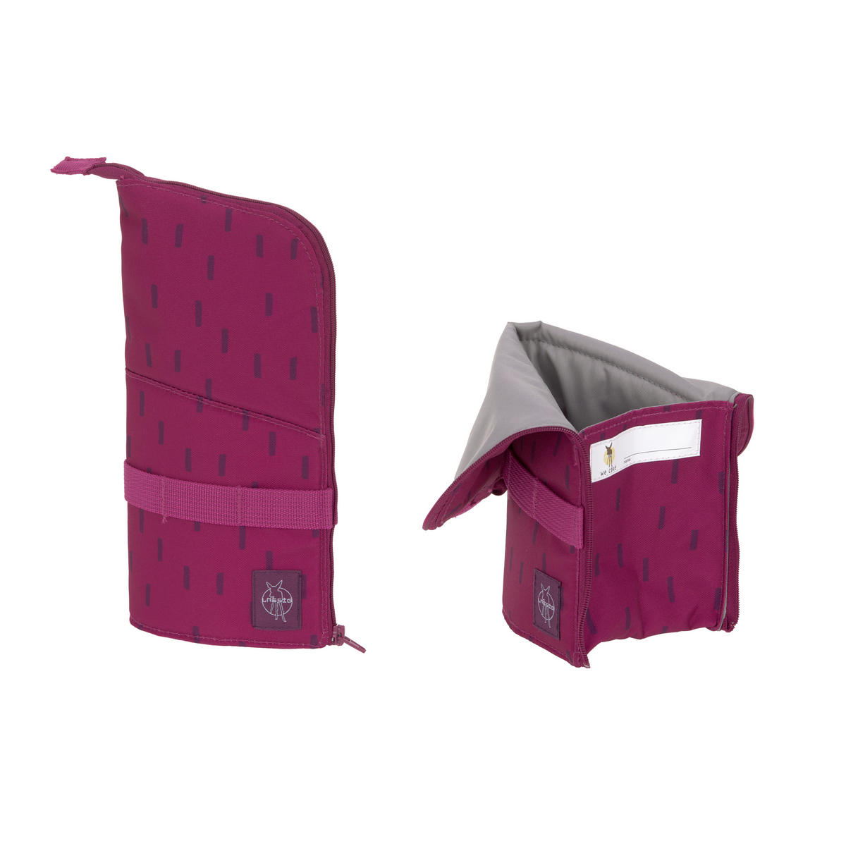 SCHULTASCHENSET - Beere, Basics, Textil (30/25/41,5cm) - Lässig