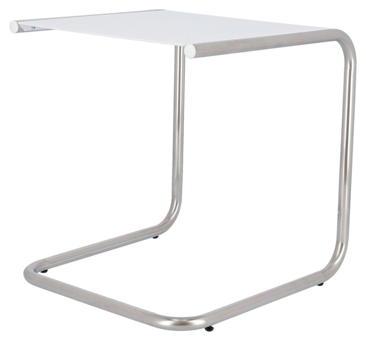 GARTENBEISTELLTISCH 40/40/40 cm Metall quadratisch  - Alufarben/Weiß, Basics, Metall (40/40/40cm) - FIAM