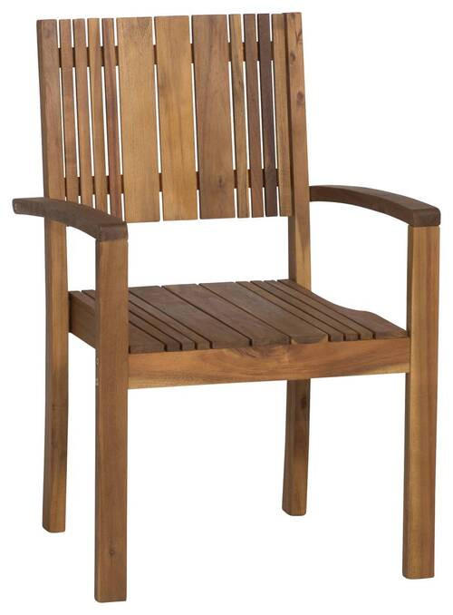 STAPELSESSEL Akazie Akaziefarben  - Akaziefarben, KONVENTIONELL, Holz (58/90/61cm) - Siena Garden