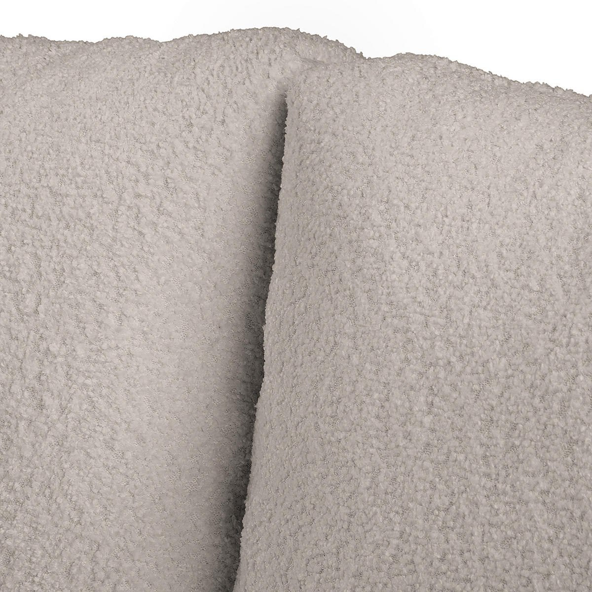 ECKSOFA  in Bouclé Grau  161/231 cm  - Naturfarben/Grau, Design, Holz/Textil (161/231cm) - Livetastic