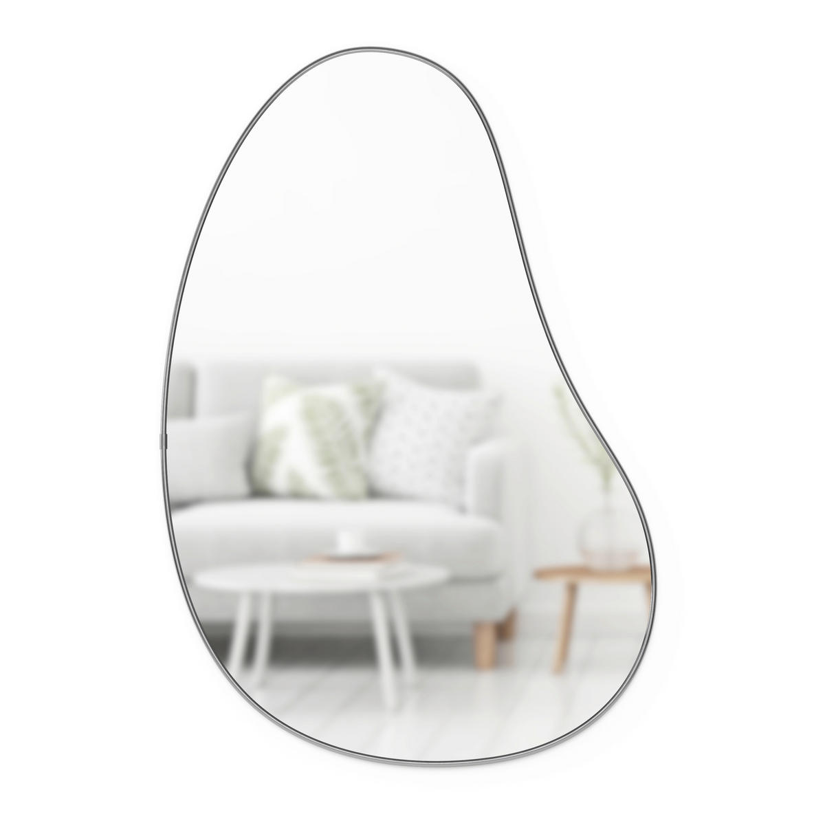 OGLEDALO ZIDNO      - boje titana, Basics, metal/plastika (3/61/91cm) - Umbra