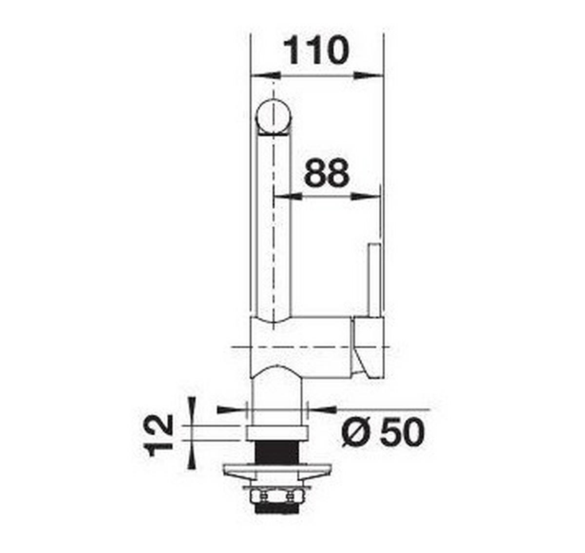KÜCHENARMATUR 514277  - Chromfarben, Basics, Metall (10,9/28,4/26,3cm) - Blanco