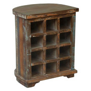 WEINREGAL Recyclingholz massiv Braun - Braun, Trend, Holz (50/60/40cm) - Carryhome