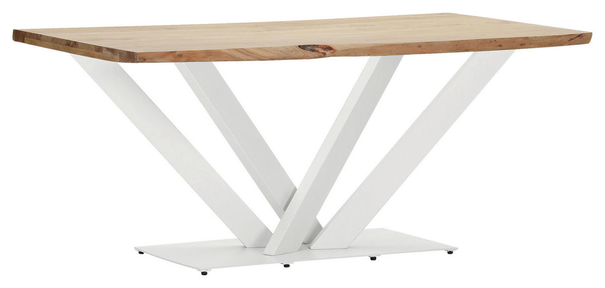 TISCHGESTELL Weiß   - Weiß, Design, Metall (150/70/73cm) - Landscape