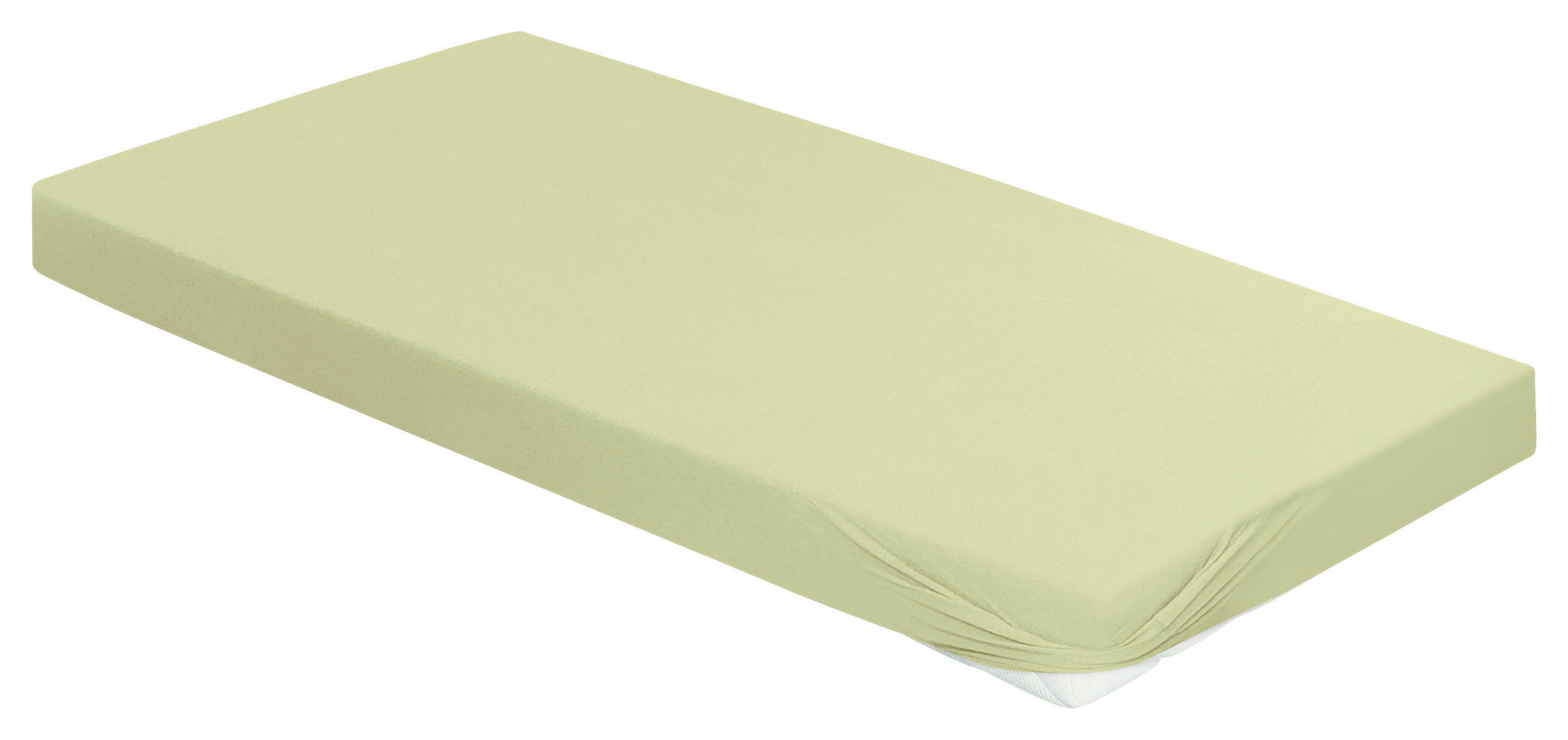 SPANNBETTTUCH Jersey  - Hellgrün, KONVENTIONELL, Textil (190/200cm) - Irisette