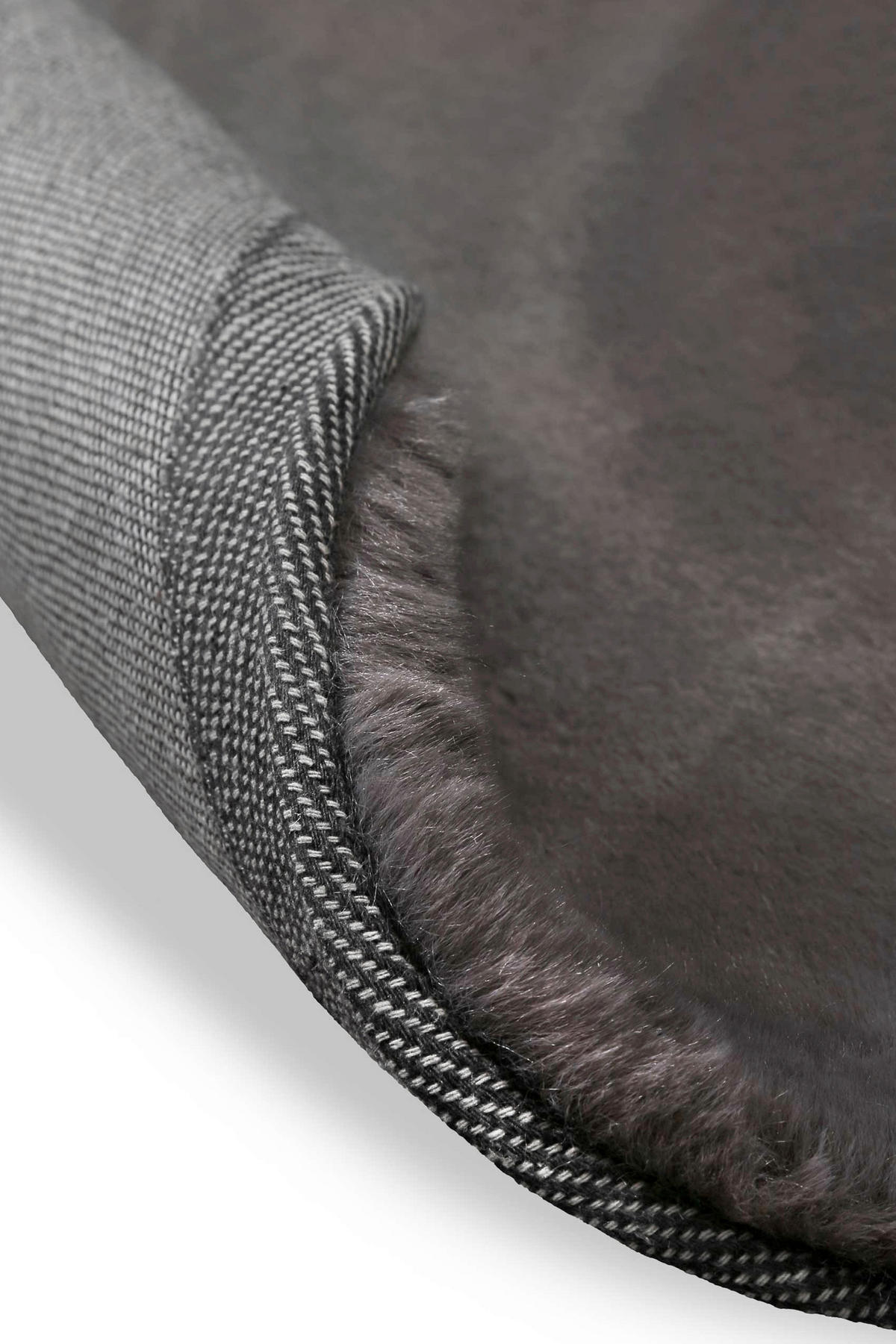 HOCHFLORTEPPICH 100 cm Anna Anthrazit  - Anthrazit, KONVENTIONELL, Textil (100cm) - WECON HOME BASIC