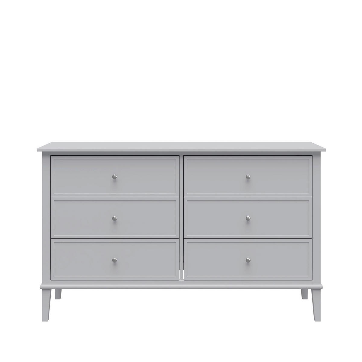 KOMMODE Franklin  in 141/85/41 cm  - Silberfarben/Grau, Design, Holzwerkstoff/Metall (141/85/41cm) - MID.YOU