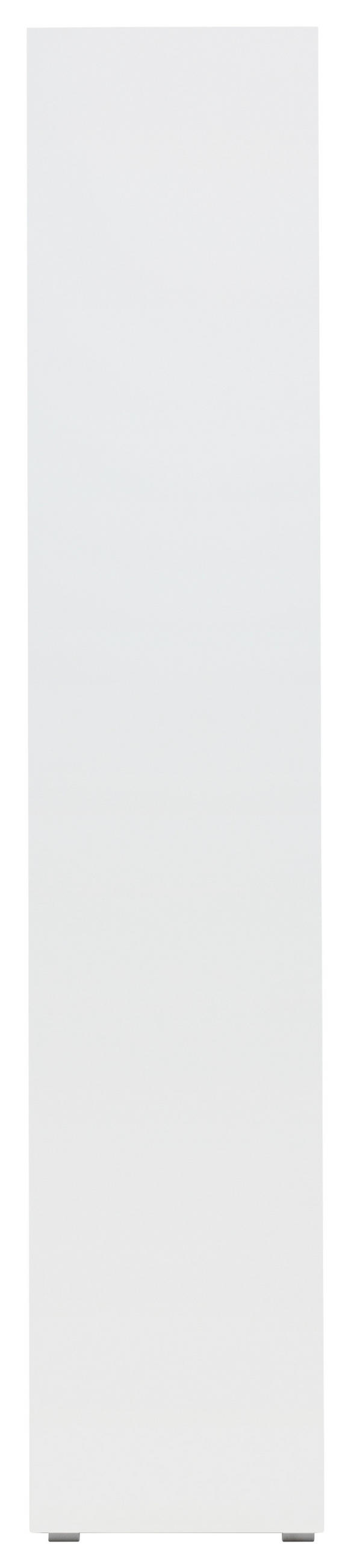 VITRINE in Weiß  - Silberfarben/Weiß, KONVENTIONELL, Glas/Holzwerkstoff (80/191/40cm) - MID.YOU