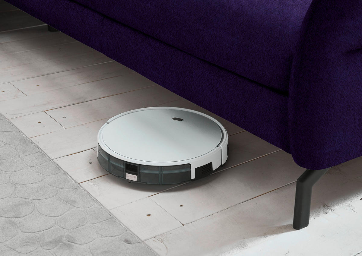 ECKSOFA Beldomo System in Velours Violett  179/306 cm  - Violett/Schwarz, Design, Textil/Metall (179/306cm) - Beldomo System