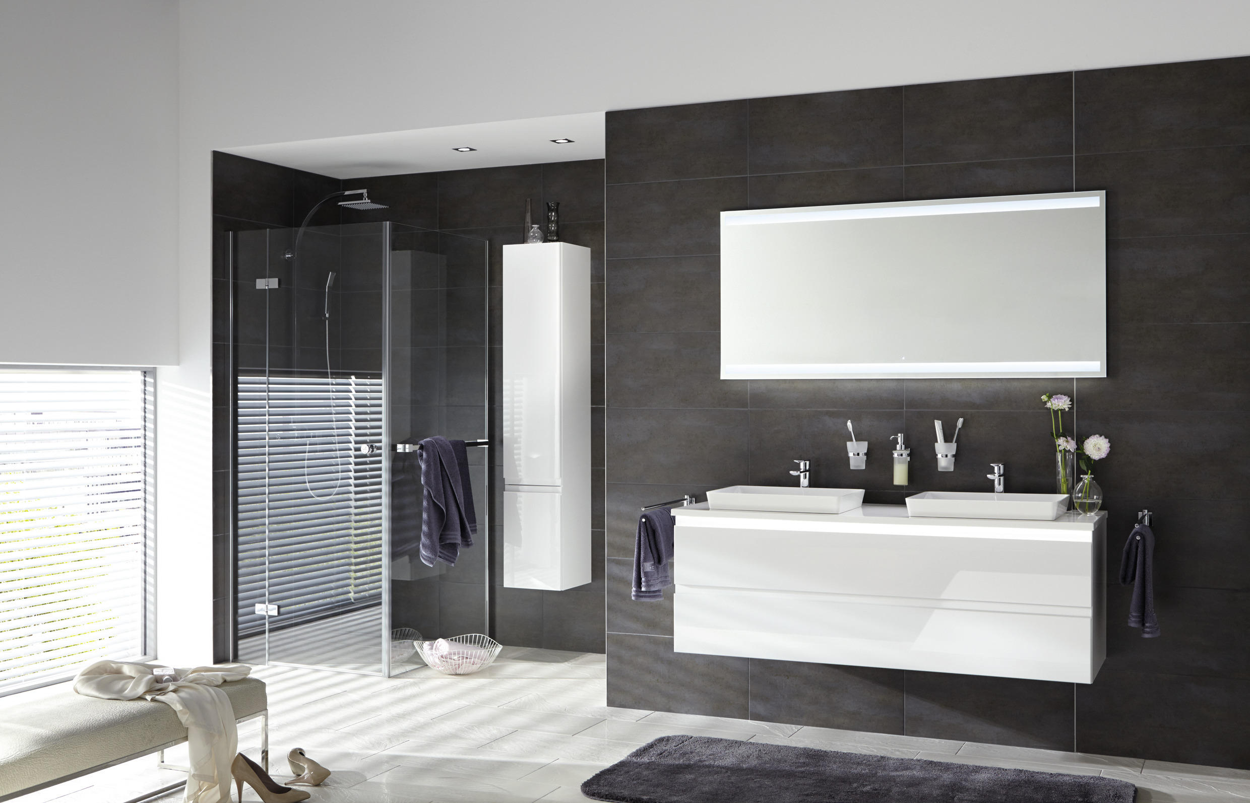 BADRUM 140 cm  - vit, Design, trämaterial (140cm)
