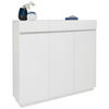 SCHUHSCHRANK Weiß  - Weiß, Design, Holzwerkstoff (135/123/35cm) - Xora