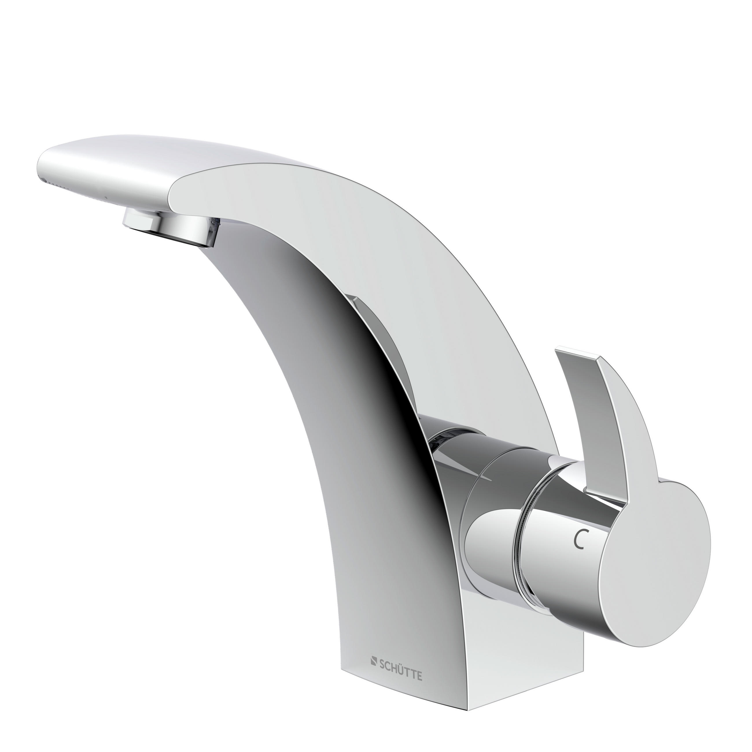 WASCHTISCHARMATUR 5,0/17,0/15,0 cm  - Chromfarben, Basics, Metall (5,0/17,0/15,0cm) - Schütte