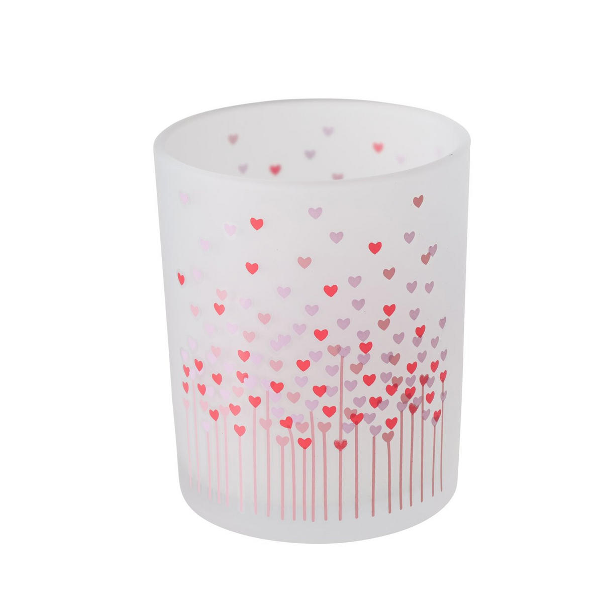 WINDLICHT - Rosa/Weiß, Basics, Glas (7/8,5cm)