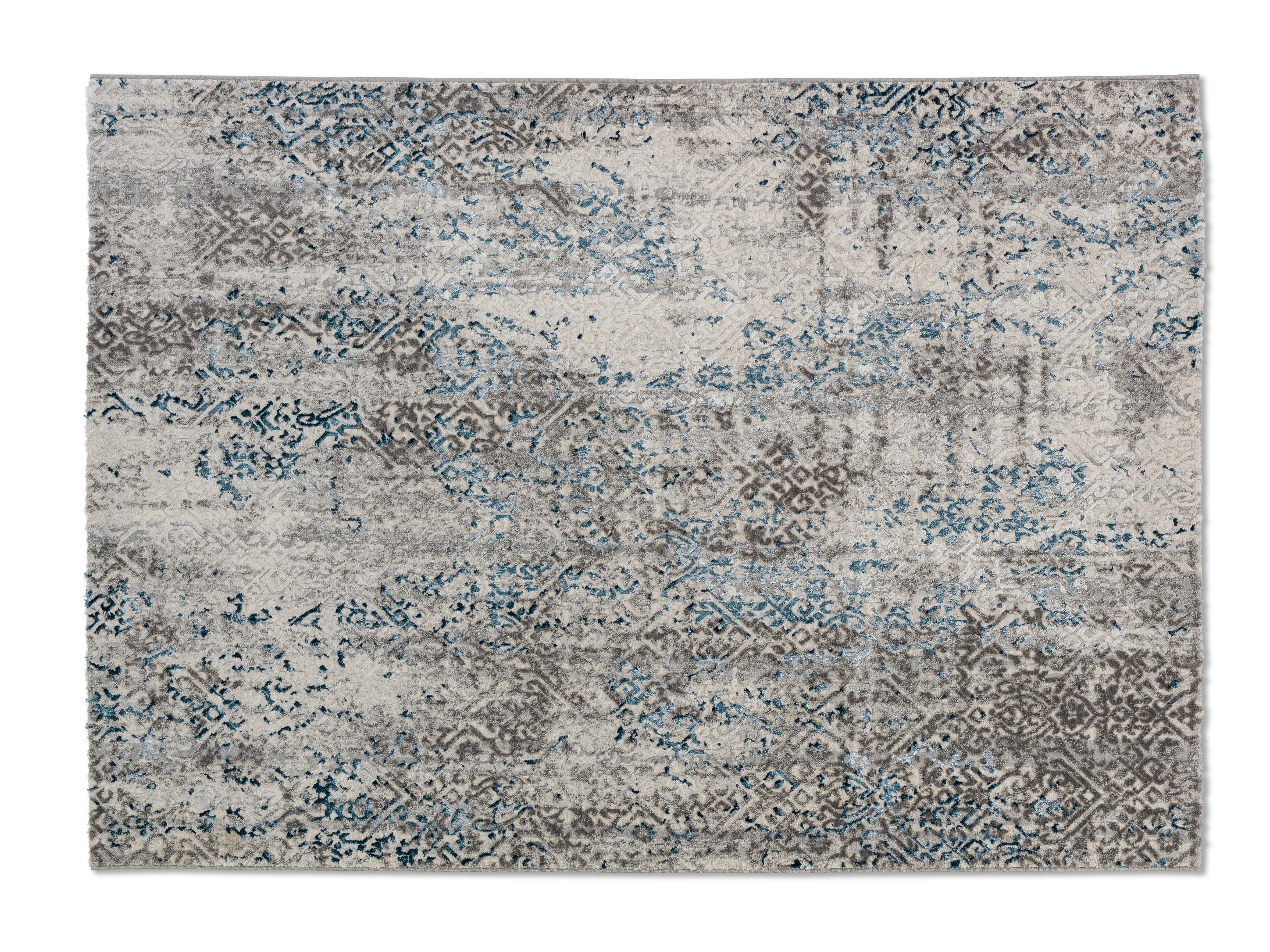 WEBTEPPICH  160/230 cm  Blau, Beige   - Blau/Beige, Design, Textil (160/230cm) - Novel