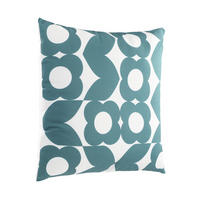 ZIERKISSEN  45/45 cm   - Petrol/Weiß, Design, Textil (45/45cm) - Eglo