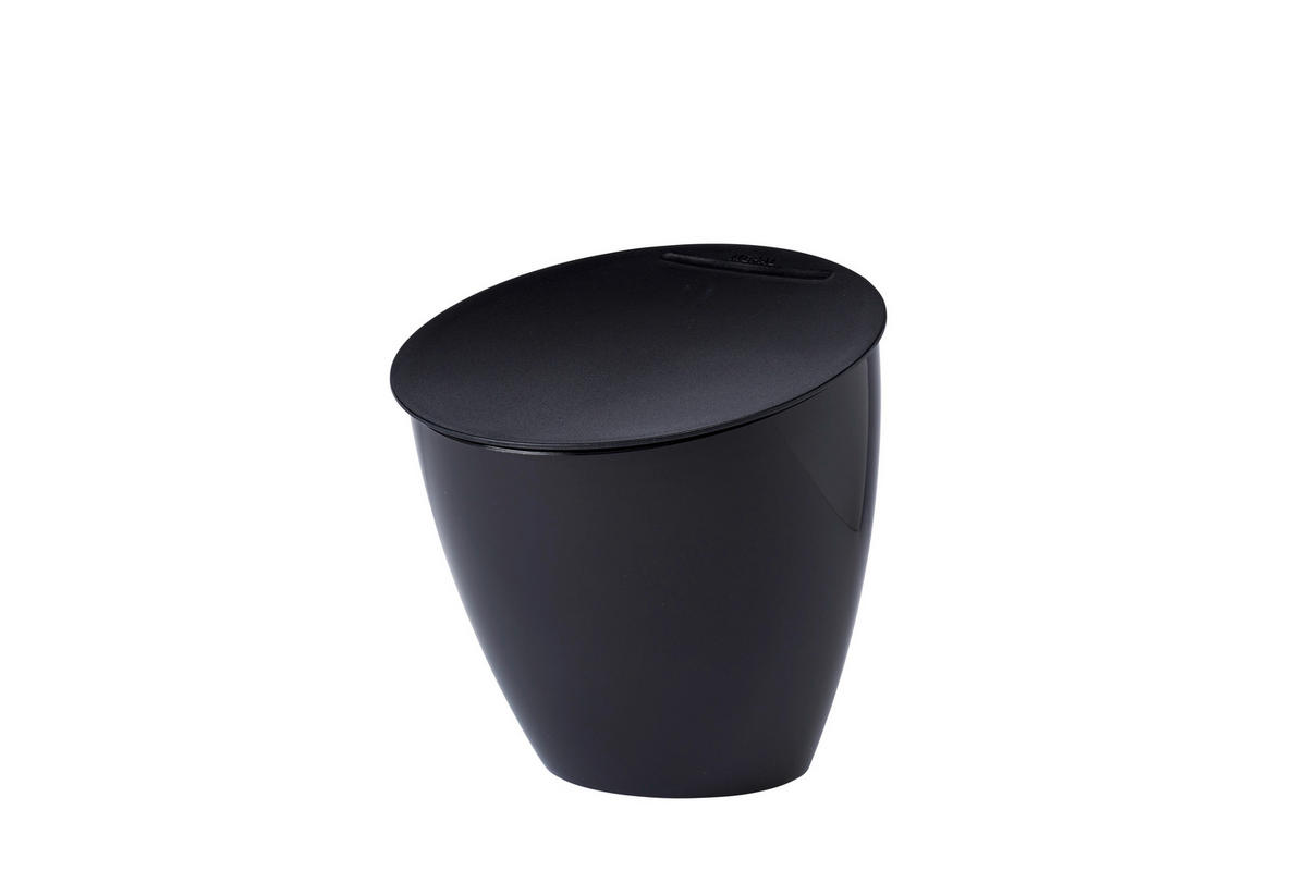 ABFALLSAMMLER Calypso 2,2 L  - Schwarz, KONVENTIONELL, Kunststoff (17,5/17,5/18,4cm) - Mepal