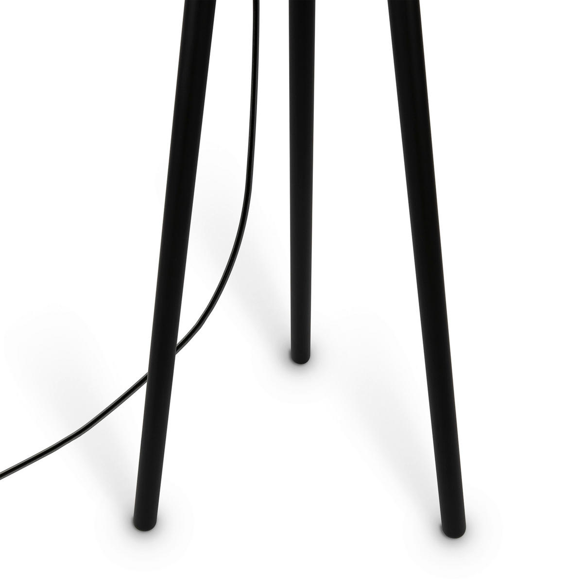 STEHLEUCHTE  44/164,2/60,7 cm   - Schwarz, Trend, Holz/Kunststoff (44/164,2/60,7cm) - MAYTONI