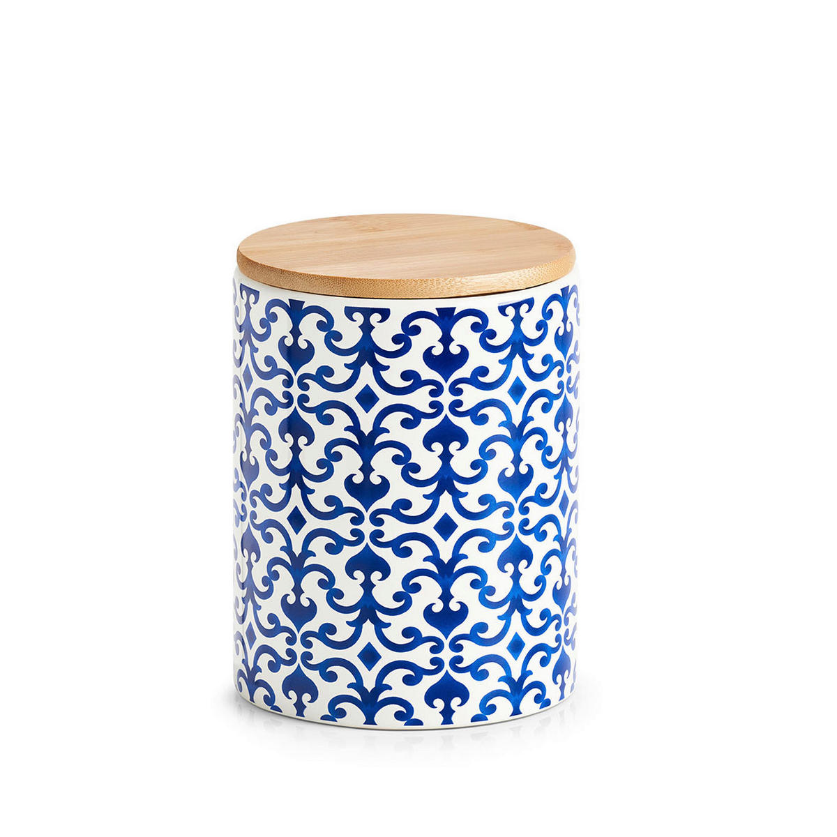 VORRATSDOSENSET  - Blau/Weiß, Basics, Keramik (25,5/25,5/15cm) - Zeller Present