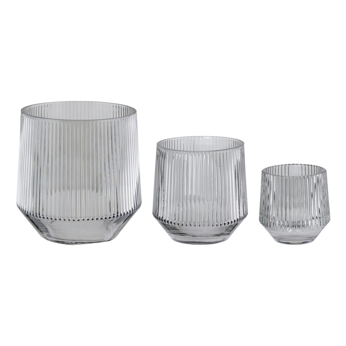 WINDLICHT - Grau, LIFESTYLE, Glas (14,3/14,3cm)