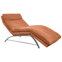 RELAXLIEGE in Echtleder Cognac  - Cognac/Alufarben, Basics, Leder (95/91/170cm) - Chilliano