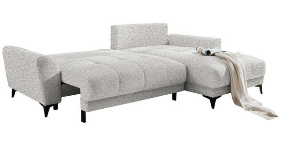 ECKSOFA in Webstoff Greige  - Greige/Hellgrau, MODERN, Kunststoff/Textil (281/189cm) - Carryhome