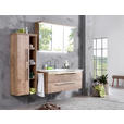 MIDISCHRANK 50/130,8/33 cm  - Chromfarben/Eichefarben, Design, Holzwerkstoff/Metall (50/130,8/33cm) - Dieter Knoll