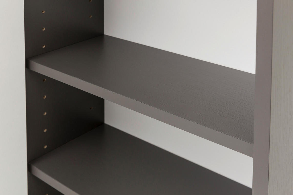 Hängeschrank in Grau 40/64/20 cm  - Alufarben/Graphitfarben, Basics, Holzwerkstoff/Metall (40/64/20cm) - Held