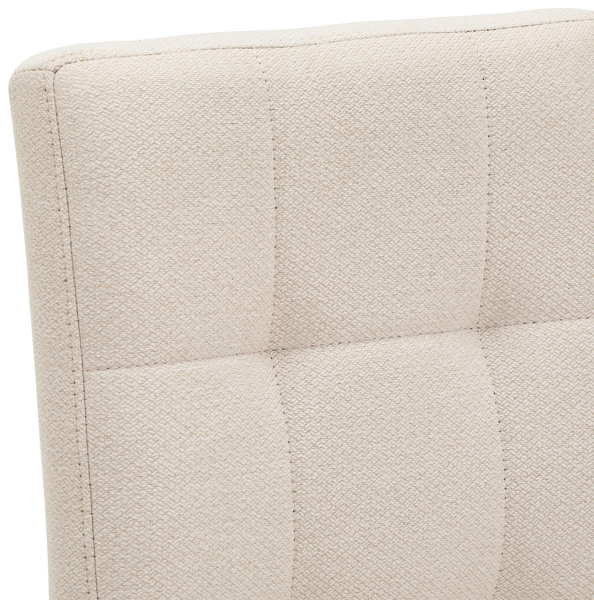 STUHL Webstoff Schwarz, Beige  - Beige/Schwarz, Design, Textil/Metall (46/91/61cm) - home24