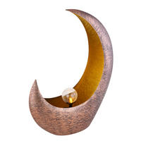 SOLARLEUCHTE 37,5/13,5/45 cm   - Klar/Messingfarben, Design, Glas/Metall (37,5/13,5/45cm) - Globo