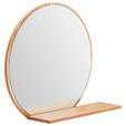WANDSPIEGEL  - Eichefarben, Design, Glas/Holzwerkstoff (65/56/17cm) - Xora