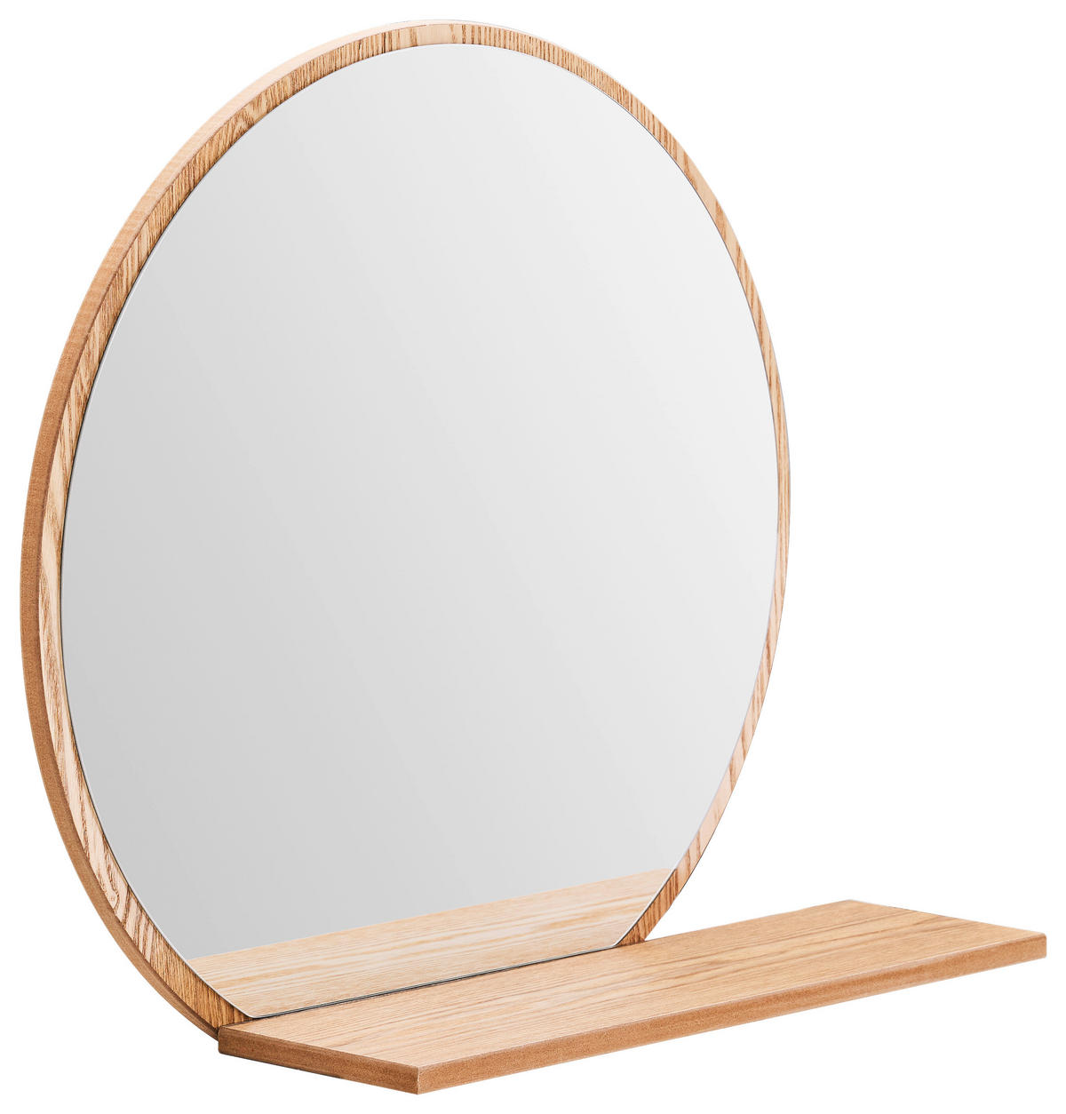WANDSPIEGEL  - Eichefarben, Design, Glas/Holzwerkstoff (65/56/17cm) - Xora
