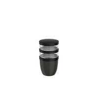 LUNCHBOX - Klar/Schwarz, KONVENTIONELL, Kunststoff (20/10,7/10,7cm) - Mepal