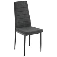 Scaun din metal, textil, gri închis - gri închis/negru, Design, metal/textil (41/98/52cm) - Ti'me