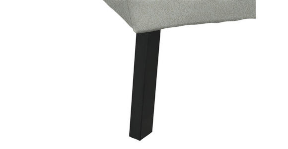 ECKSOFA in Chenille Alabasterfarben 280/205 cm - Alabasterfarben/Schwarz, Design, Textil/Metall (280/205cm) - Xora