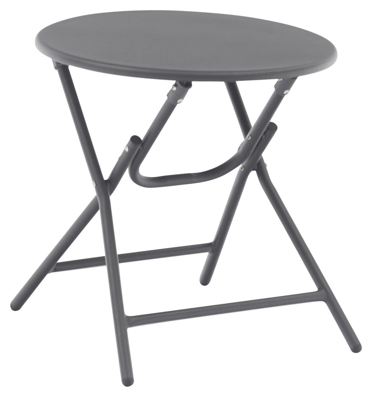 BALKONSET Anthrazit 3-teilig  - Anthrazit, KONVENTIONELL, Kunststoff/Metall