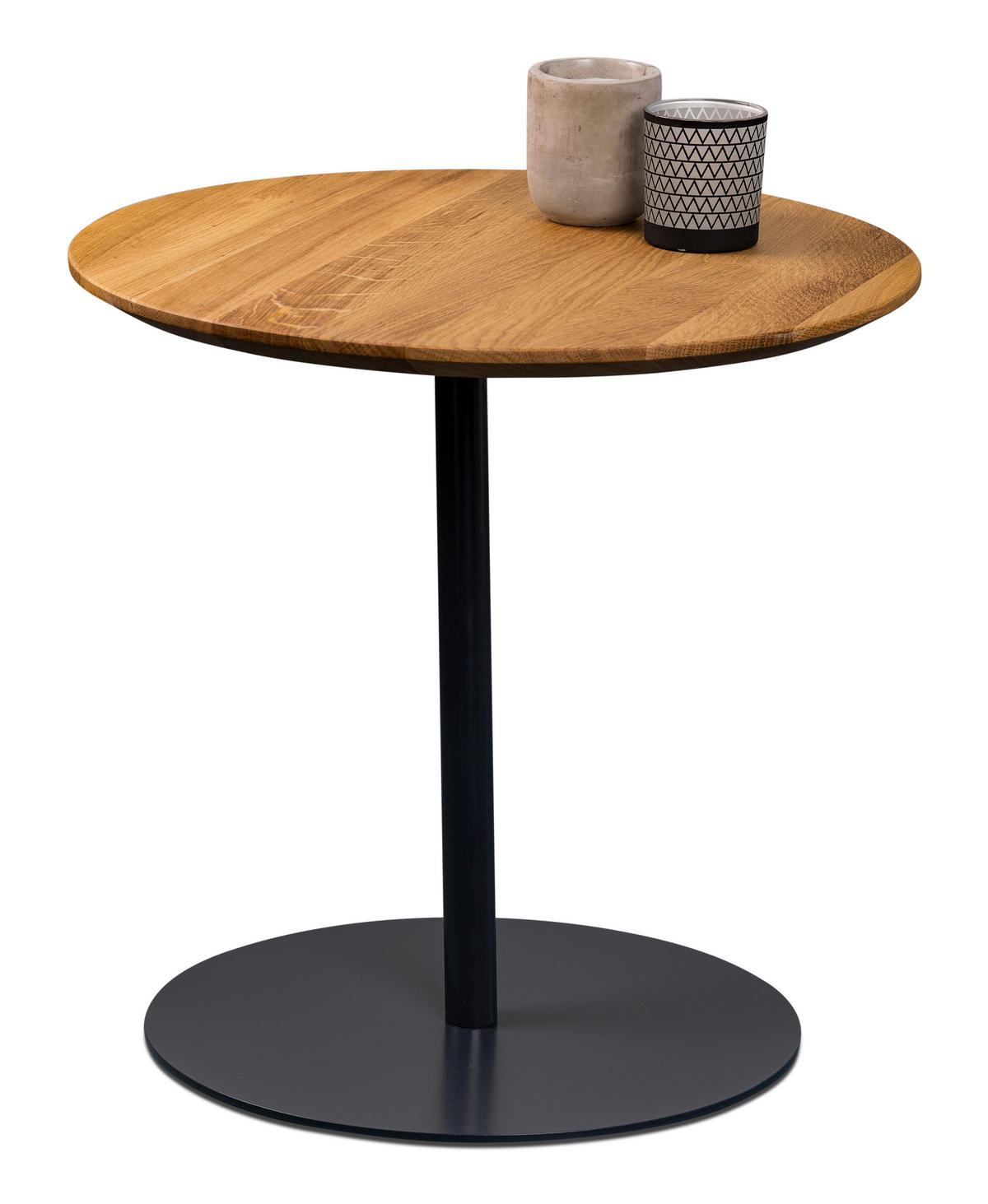 BEISTELLTISCH in Holz, Metall 50/50/49 cm  - Wildeiche/Anthrazit, Design, Holz/Metall (50/50/49cm) - Xora