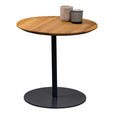 BEISTELLTISCH 50/50/49 cm Wildeiche massiv Anthrazit, Wildeiche  - Wildeiche/Anthrazit, Design, Holz/Metall (50/50/49cm) - Xora