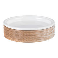 MÝDLENKA bílá, barvy dubu - bílá/barvy dubu, Basics, dřevo/plast (13,3/4cm) - Sadena