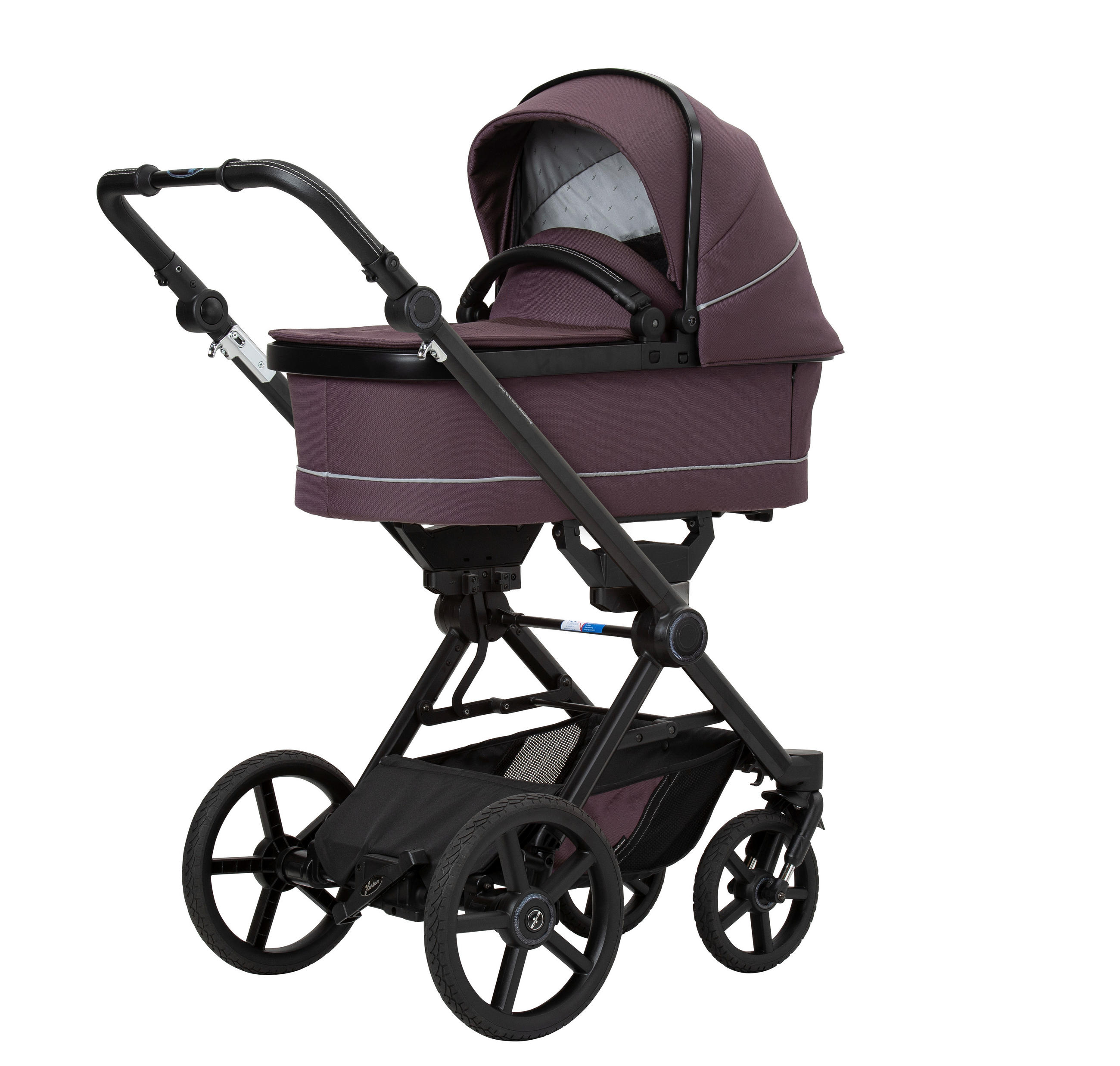 KINDERWAGENSET  Ivy GTR Outdoor  Amethyst  - Aubergine/Schwarz, Basics, Textil (58/116/96cm) - Hartan