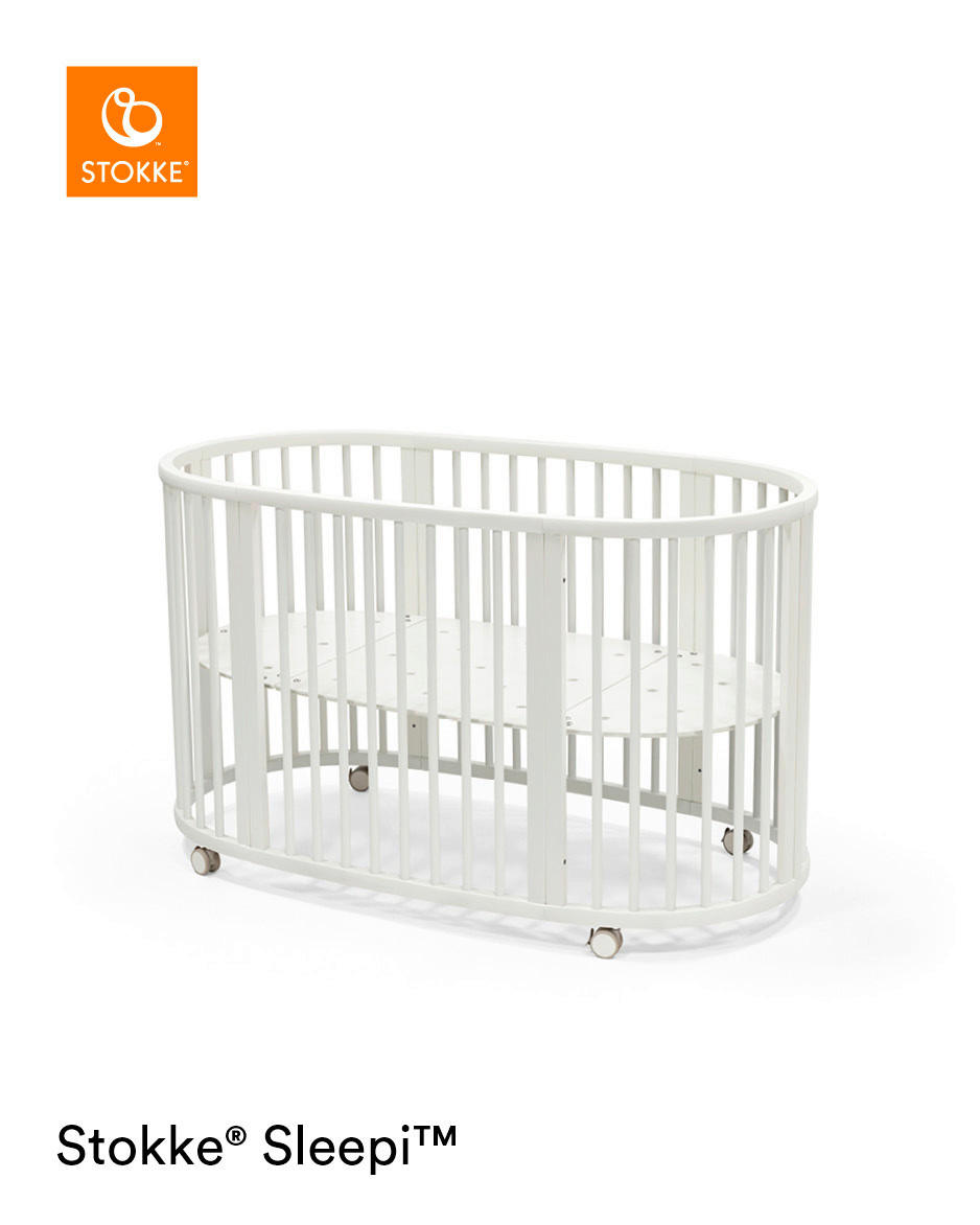 GITTERBETT  - Naturfarben/Weiß, Basics, Holz (141/74/78cm) - Stokke